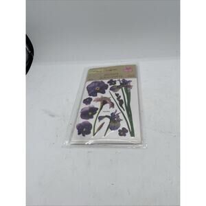 Crafters Square Purple Iris, "Magic On" Permanent Stickers. 2 Pack